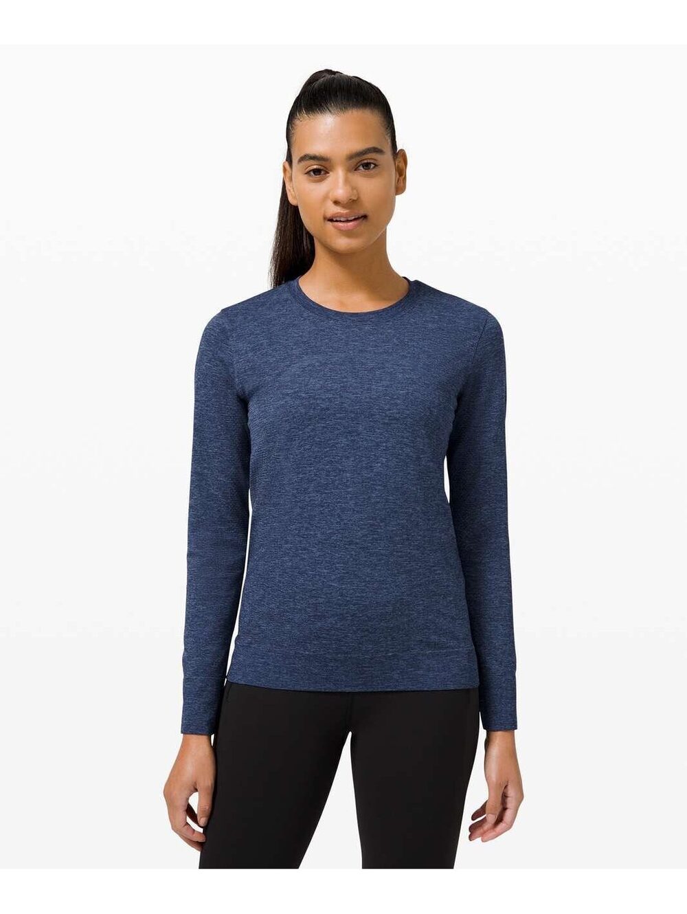Lululemon athletica Swiftly Breathe Long Sleeve Top Blue Size Small